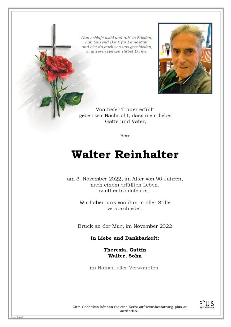 Hr. Walter Reinhalter