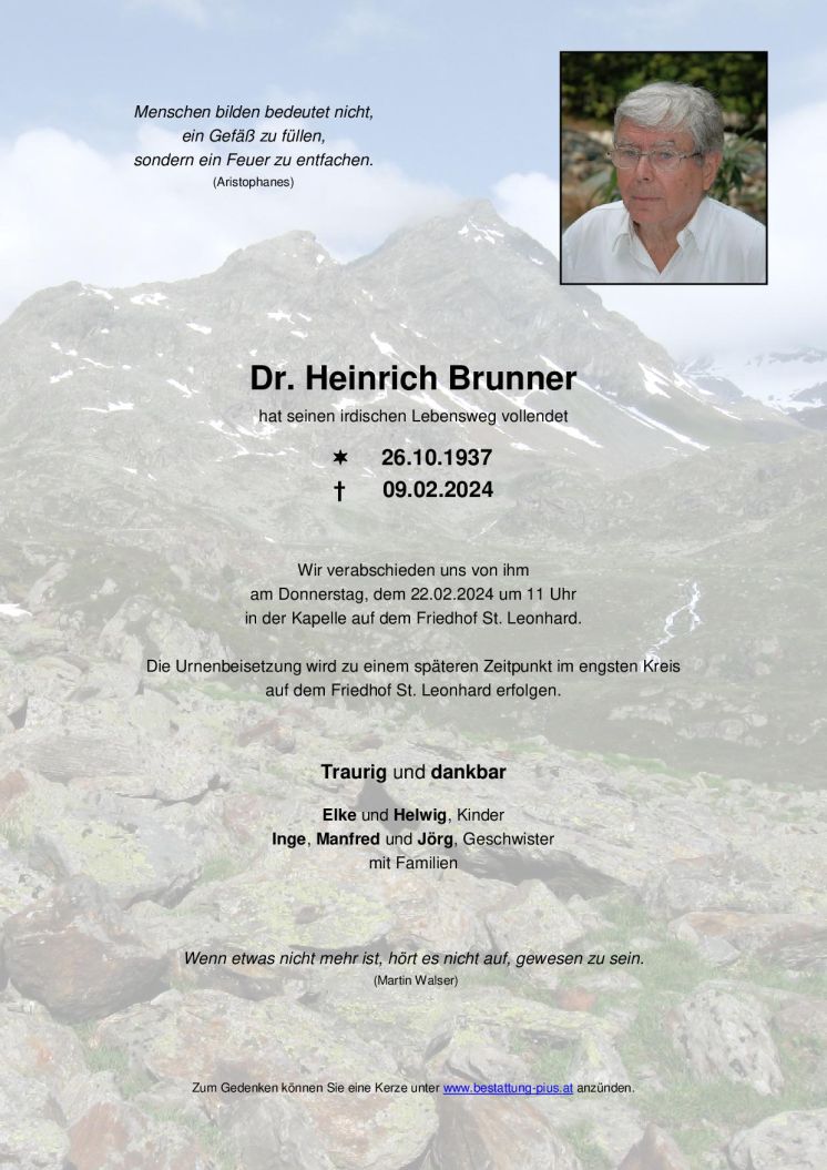 Hr. Dr. Heinrich Brunner